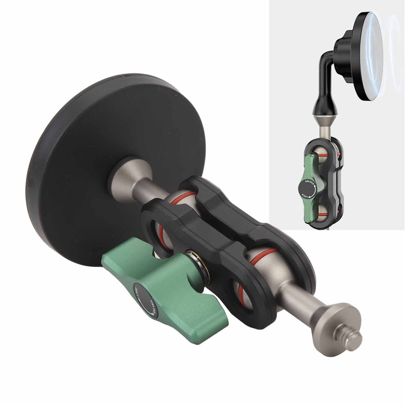 Magnetic Car Mount with Dual 360 Degree Ball Head 1/4inch