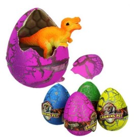 XICHEN® 12 x Dinosaur Egg Cute Magic Growing Dinosaur Egg Add Water Child Gift Hatching Inflatable Toy (Red, yellow, blue, green)