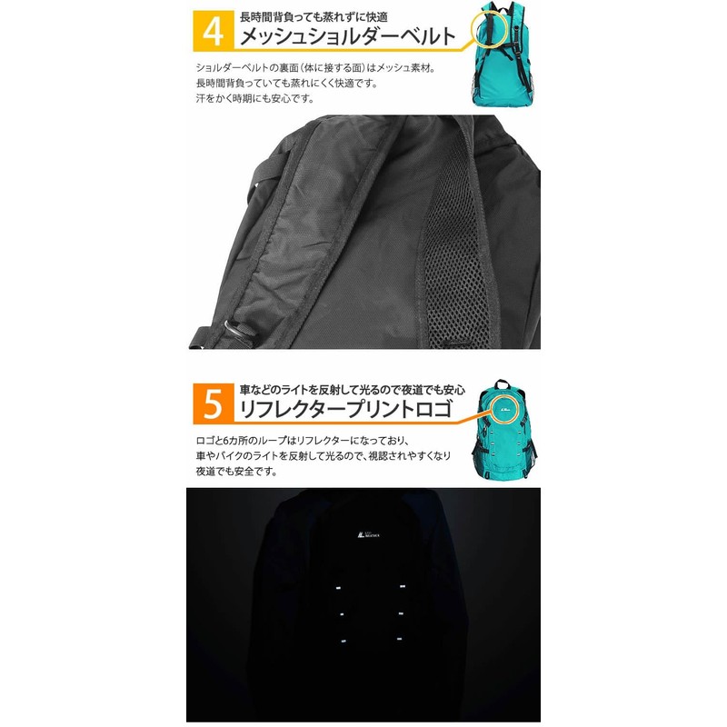 LAD WEATHER Backpack, Large Capacity 40L, Foldable and Convenient, Backpack,