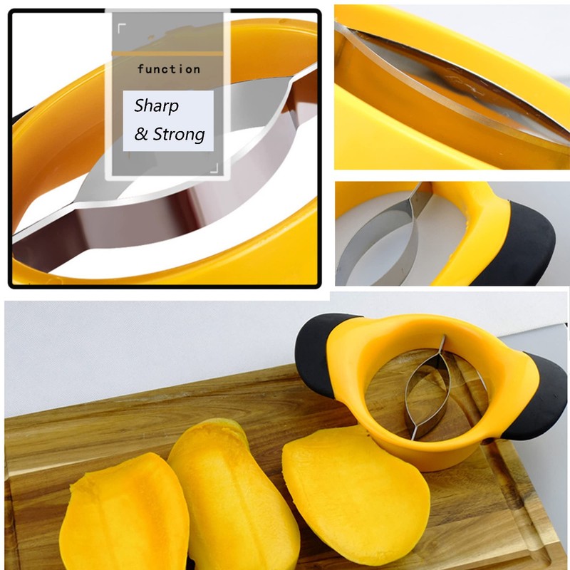 Sturdy Mango Slicer, Peeler and Pit Remover Tool, Mango Splitter,