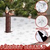 HOWAF Christmas Tree Blanket White Plush Christmas Tree Skirt 90