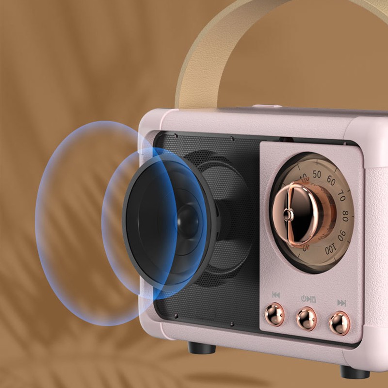 Retro Bluetooth Speaker Old Fashioned Classic Portable Mini Wireless Speaker