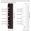 JKJF A5 Ruler Bookmark Ruler Plastic Page Marker Pocket Page