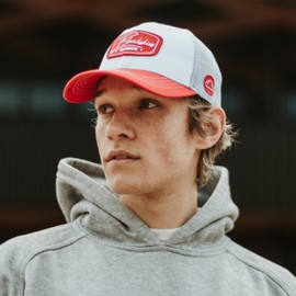 Blackskies® Race Baseball Cap | Men Women Premium Trucker Cap | Snapback Peak Cap Baseball Cap - Men Women Unisex Streetwear Outdoor Summer Leisure, Red-white-red