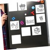 Operitacx 12pcs Value Pack Graffiti Wall Stickers Dry Erase Reusable