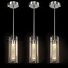Esfos Pendant Ceiling Light Fixture, LED Kitchen Lighting Crystal Pendant