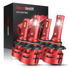 9005/H11 Fog LED Bulbs, 90000LM, 6500K Cool White, Factory Matching Base, Canbus Ready, Plug‑and‑Play Setup, Stable Luminous Output with Durable Housing, Pack of 4