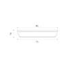 4lite Kitchen Circular Cabinet LED Light 2w White Bezel -
