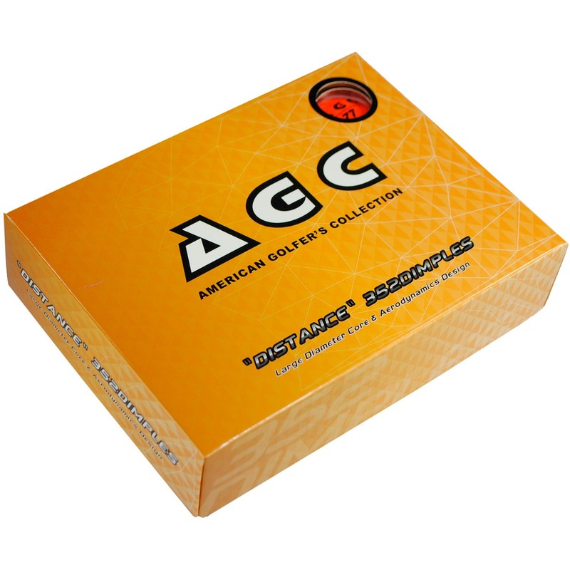 LEZAX AGC Golf Balls, 1 Dozen (12 Pack) Orange AGBA-3790