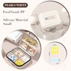 Travel Pill Organizer Box with Labels, 7 Compartments Portable Mini