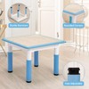 MilleLoom Kids Table and Chairs, Height Adjustable Children Table with