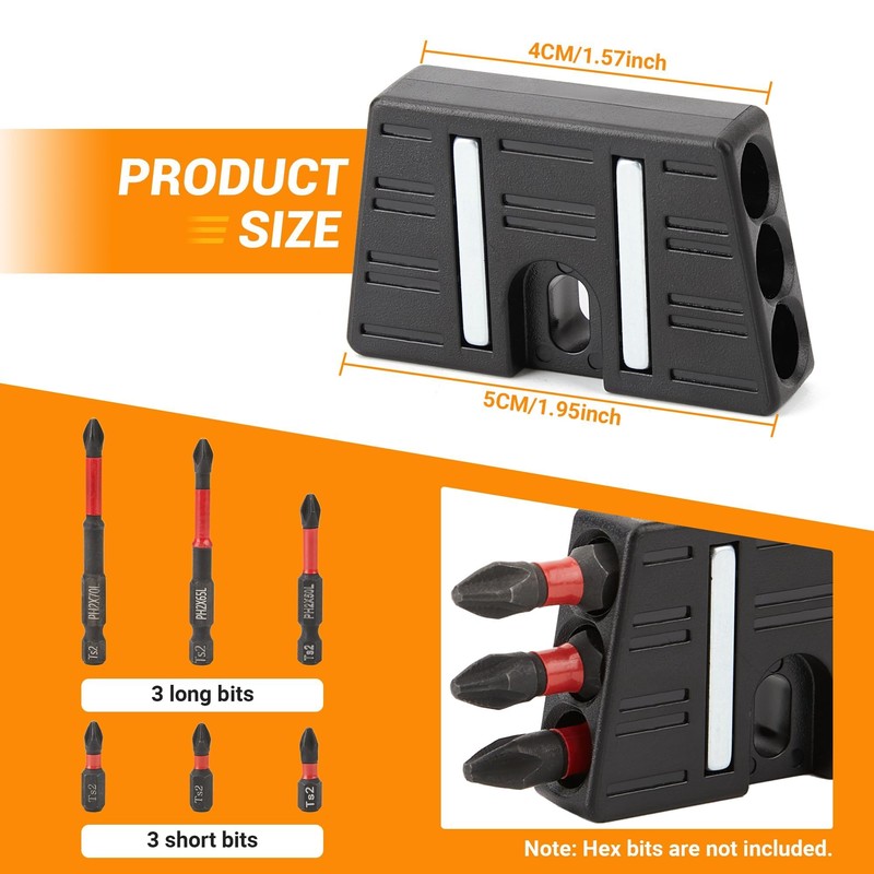 Upgrade Universal Fit Magnetic Drill Bit Holder, Secure Mounting on