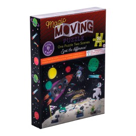 Floss & Rock Space Magic Moving Jigsaw Puzzle, 50-Piece Puzzle, Kids Activity Game