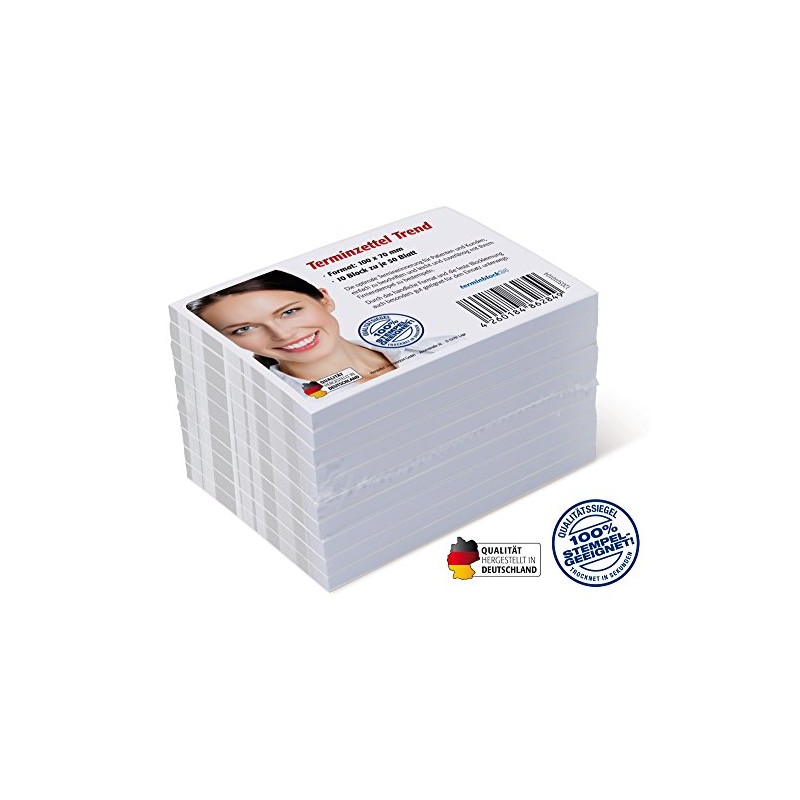 Trend Appointment Pad (10 Pads) Each 50 Appointment Sheets for