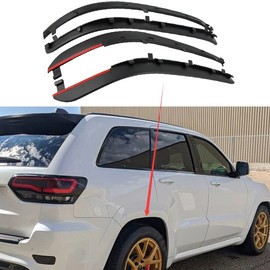 4PCS Fender Wheel Arch Flares Mudguard Front Rear Extensions for 2014-2020 Jeep Grand Cherokee Wide Wheel Version 2015 2016 2017 2018 2019