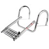 Amarine Made Stainless Steel in-Board 3 Steps Telescoping Ladder Folding