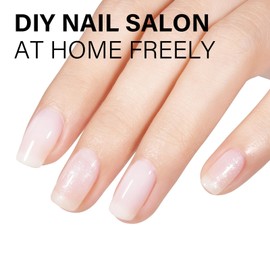 AILLSA Milky White Gel Nail Polish Nude Gel Polish Natural Color Translucent Jelly Gel Polish Soak Off U V Clear Coat Gel Neutral Nail Art French Manicure at Home 0.51 Fl Oz /GB07