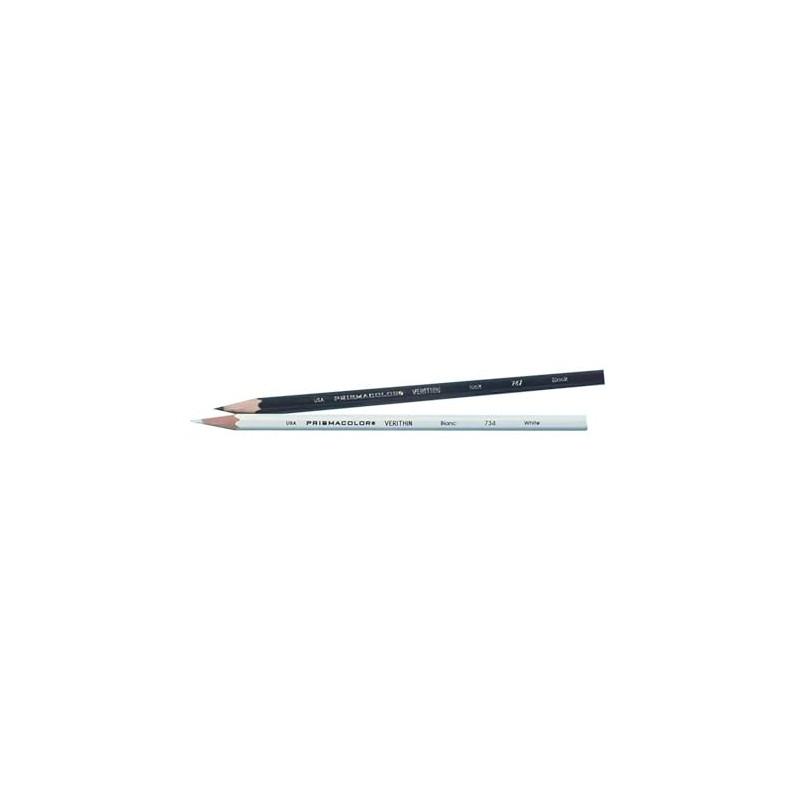Prismacolor Verithin Colored Pencil, White (Pack of 12)