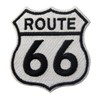ZEGIN Aufnäher, Bestickt, Design: Route 66 Autobahn Verkehrsschild, zum Aufbügeln