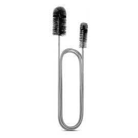 Flexible Feeding Tube Cleaning Brush Slim Drain Hole Cleaning Tool Hose Pipe Cleaning Brush Black Color, Plug Hole Brush