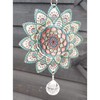 Stainless Steel Colour Garden Wind Spinner - Small Baby Pink