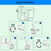 Toilet Flappers Replacement Compatible for GA715014-GEG1 (Transparent) 3 Inch with