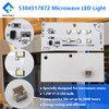 2PC 5304517872 Microwave LED Light, Replacement Lamp Compatible with Frigidaire,