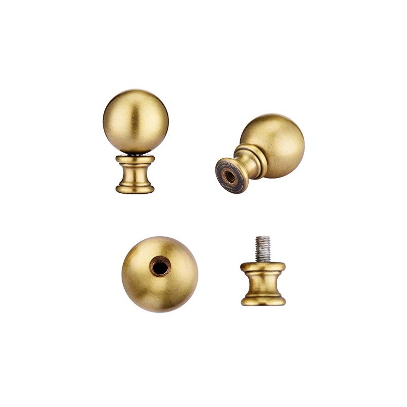 Canomo 2 Packs Metal Ball Lamp Finials Convertible Lamp Decoration