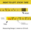 2Pcs Steel Self-Adhesive Measuring Tape, Imperial & Metric Tape Measure