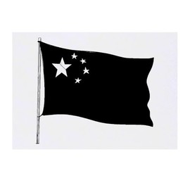 'Waving Chinese Flag' Temporary Tattoo - Water Resistant, Skin-Safe, Non-Toxic Transfer (TO00082747)