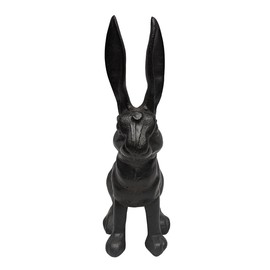 Treasure Gurus Cast Iron Rabbit Door Stop Stopper Metal Outdoor Patio Yard Art Garden Statue Home Decor