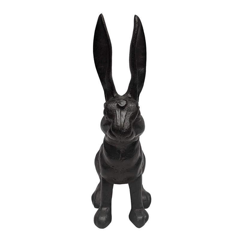 Treasure Gurus Cast Iron Rabbit Door Stop Stopper Metal Outdoor