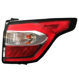 KUAFU Tail Light Assembly Compatible with 2017-2019 Ford Escape Kuga Replacement for GJ5Z-13404-C with Side Lights Brake Rear Lamp Clear Outer Right Passenger Side
