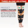 Leg Positioning Corrector Strap, Leg Correction Belt, Set of 3