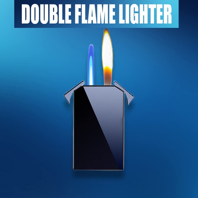 JEOKWMS Cool Jet Torch Lighers Dual Flame Lighter, Pretty Aesthetic,