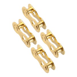 Motoforti Universal Bike MTB 11 Speed Chain Master Link Joint Clips Connectors,Missing Link Reusable Speed Chain,Metal,Gold Tone,4pair