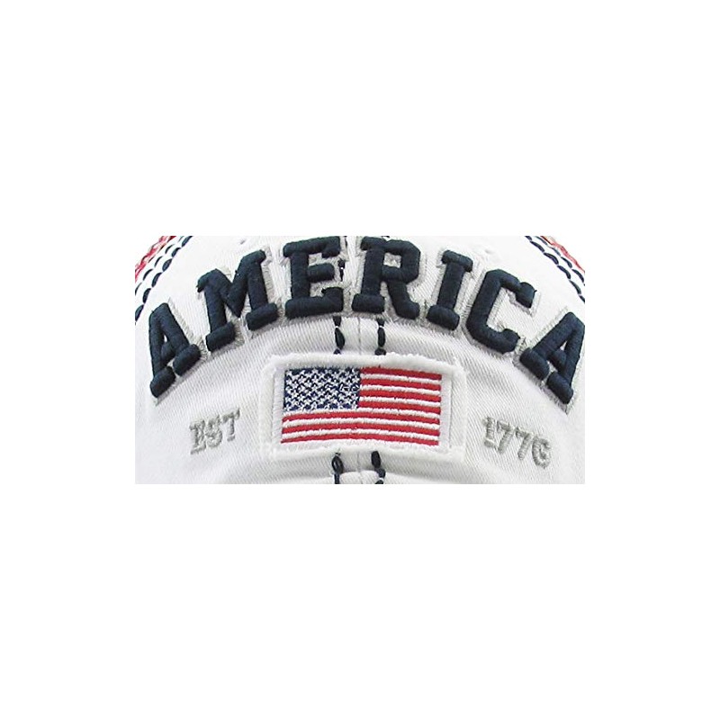 America USA Eagle Vintage Distressed Dad Hat Baseball Cap Adjustable