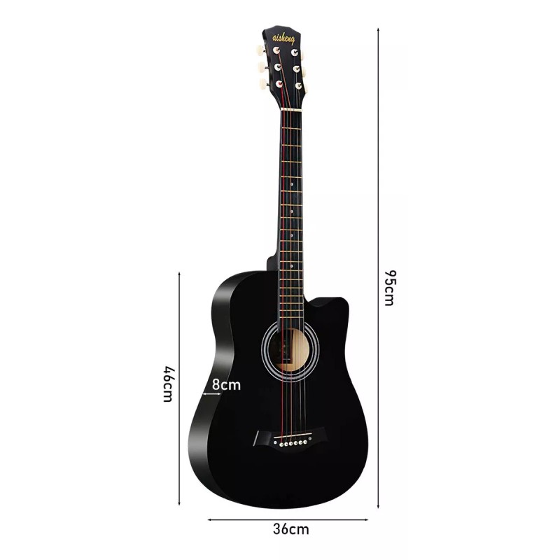 Deecsevn Guitarra criolla clásica Deecsevn 6 38in para diestros Color