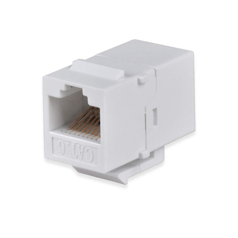 Conwork Ethernet & Coax Wall Plate - Cat6 Coax Keystone