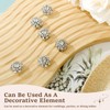 6 Pcs Rhinestone Button Cover Decorative Button Cover Clip Easy