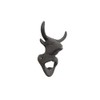 Handcrafted Nautical Decor Cast Iron Bull Head Wall Mounted Bottle