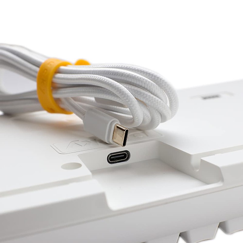 Ducky One 3 Pure White Hotswap RGB Mechanical Keyboard (Cherry