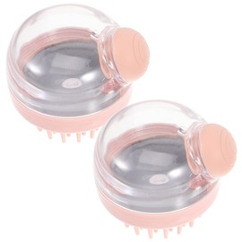 Mikinona 1 Set Multi Functional Bathing Brush Scalp Scrubber Portable Hair Wash Brush for Gentle Exfoliation Deep Skin Cleaning for Relaxing Shower Experience