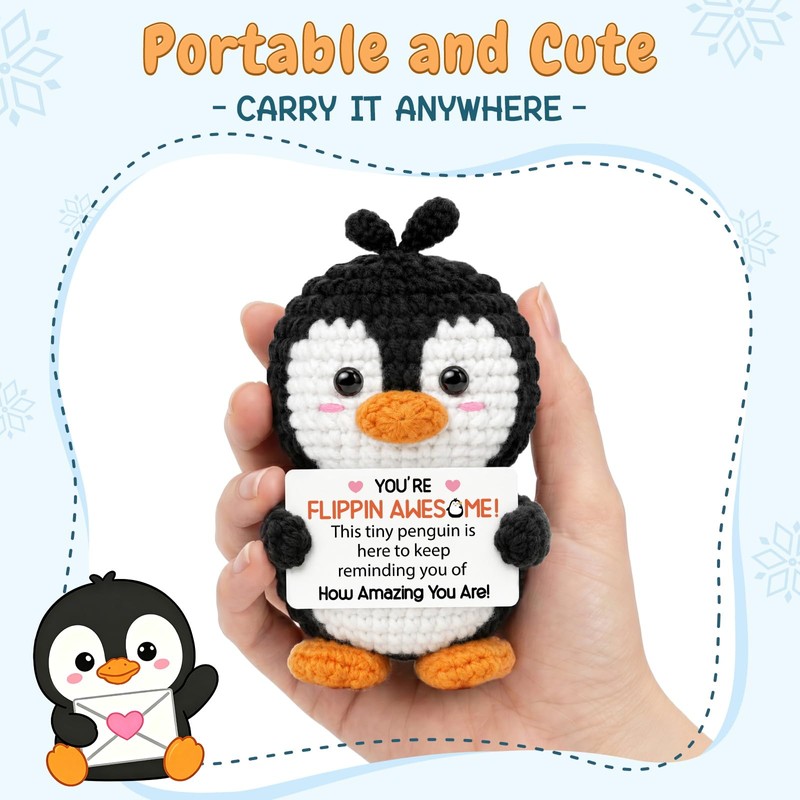 Positive Penguin Gifts, Good Luck Positive Gifts With Card
