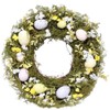 Simulation Easter Egg Wreath with Handmade Natural Plant Easter Decorations