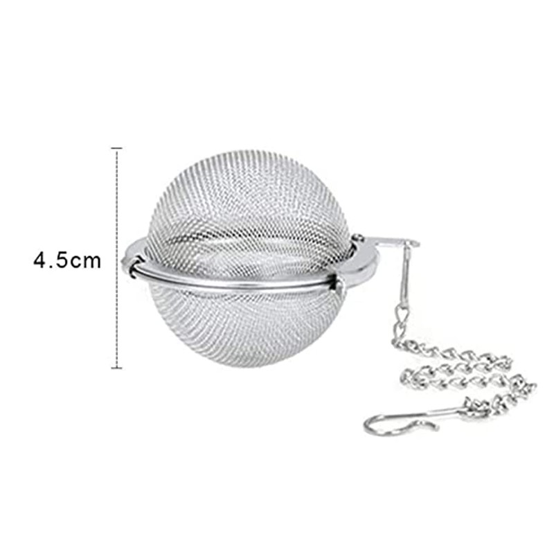 Tea Infuser, Tea Infuser, Tea Ball with Chain, 6 Pieces