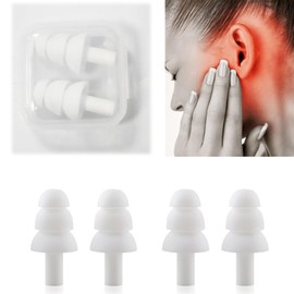 Ear Acupoint Massage Pulse Device Tinnitus Relief for Ringing Ears, Acupeace Tinnitus Relief Device, Tinnitus Ear Cuff Set Stop Ear Ringing (2 Pairs)