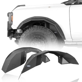 u-Box Bronco Fender Liner Front Wheel Well Inner Fenders for Ford Bronco 2021 2022 2023 2024 2025 (Excluding Raptor)