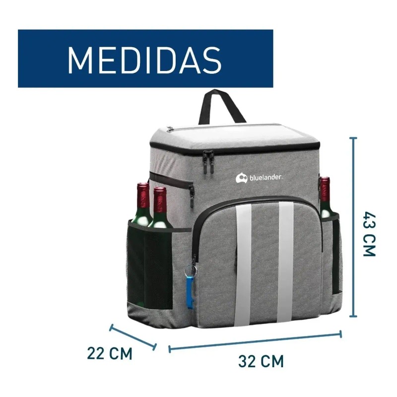 Mochila Hielera Térmica Aislada Portatil 27 Lt Frio Caliente