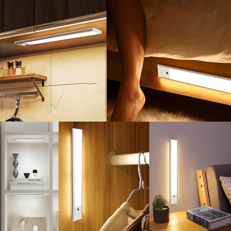2023 Newest 2 Pack 30CM Under Cabinet Lights [with Remote],